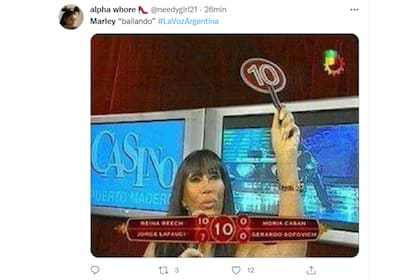 Marley bailó en La Voz Argentina y desató una catarata de memes