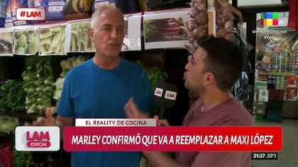 Marley confirmó que va a reemplazar a Maxi López en MasterChef (Captura: América TV)