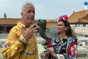 Marley junto a Momi Giardina en China