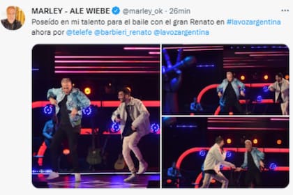 Marley se subió al escenario en La Voz Argentina y presumió sus pasos de baile