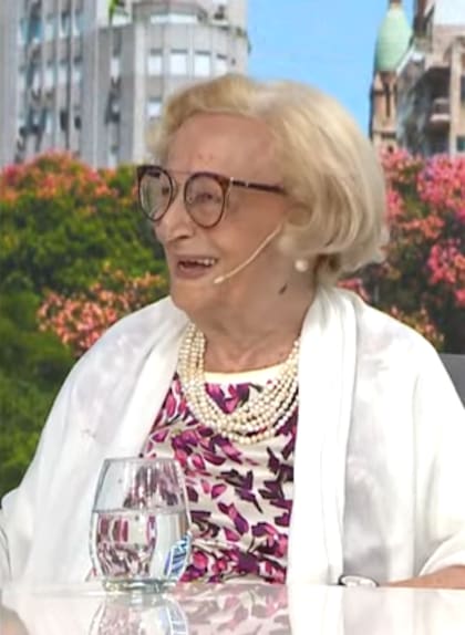 Marta en los estudios de LN+