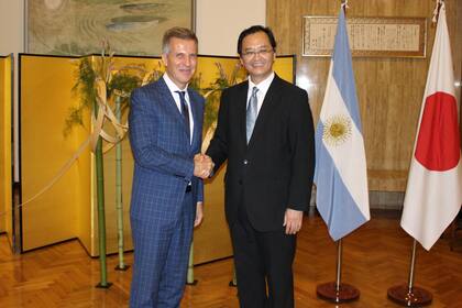 Martín Redrado también participó de los festejos en la embajada de Japón