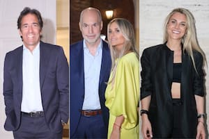 Martín Arana, Horacio Rodríguez Larreta y Milagros Maylin, Agustina Maylin