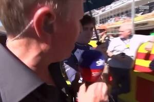 Martin Brundle hizo un intento infructuoso para tener una breve entrevista con Franco Colapinto