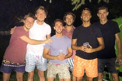 Martín dejó en la Argentina un grupo de amigos entrañable.