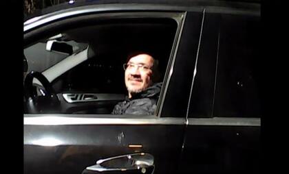 Martín Del Rio el día del doble crimen cuando llegó al barrio Barrancas del Lago de Nordelta