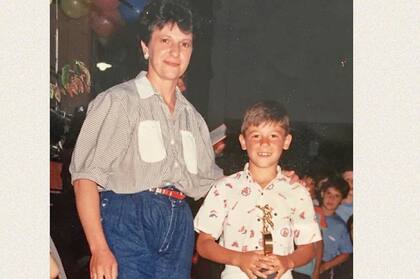 Martín Demichelis junto a su madre