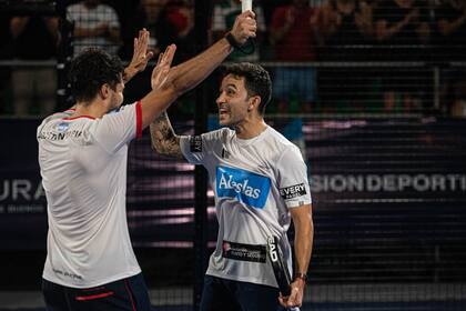 Martín Di Nenno y Paquito Navarro, dos de los finalistas del BA Pádel Masters.