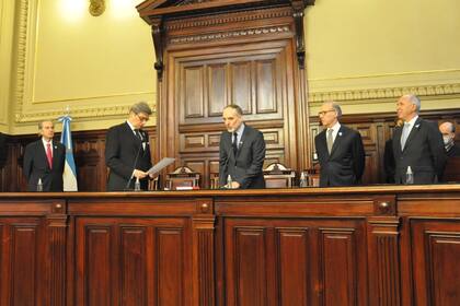 Martín Doñate, el día de su jura como consejero de la Magistratura para el mandato que ya cumplió