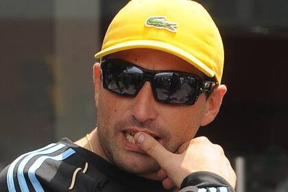 Martín, en las inmediaciones del Monumental