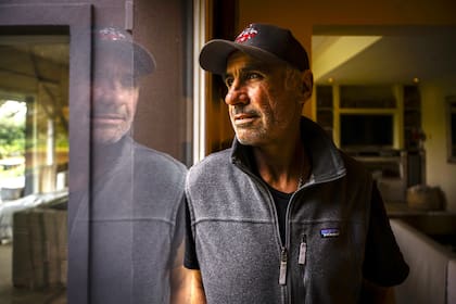 Martín Garrahan, en su hogar de General Rodríguez, durante su última entrevista con LA NACION