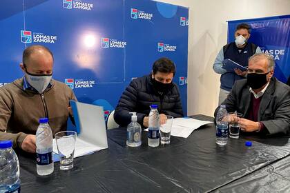 Martín Insaurralde, junto al ministro Arroyo