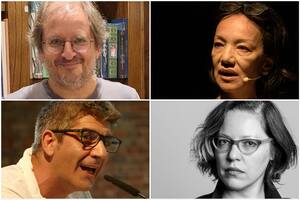 Martín Kohan, Alejandra Kamiya, Sergio Raimondi y Marina Yuszczuk