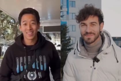 Martín Ku y Nicolás Grosman publicitan un trabajo en Rusia para chicas de entre 18 y 22 años (Foto: Captura video)