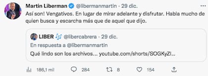Martín Liberman estalló contra un usuario que citó un video donde Otamendi y Di María, en medio de los festejos por el título del mundo, recordaron las viejas críticas