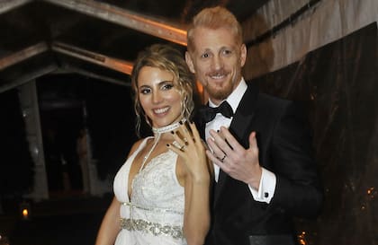 Martín Liberman y Ana Laura López, alianzas en mano; ¡felicidades a los novios!