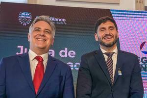 Martín Llaryora y Maximiliano Pullaro