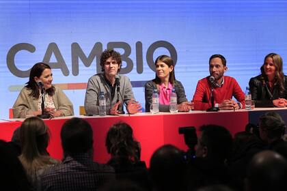 Martín Lousteau en el bunker de Juntos por el Cambio