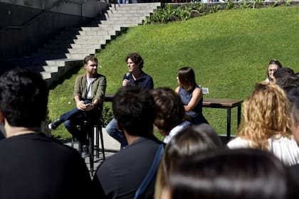 Martín Lousteau, en una actividad partidaria de hoy