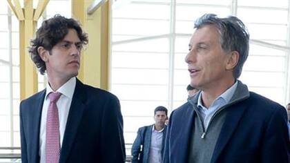 Martín Lousteau junto a Mauricio Macri