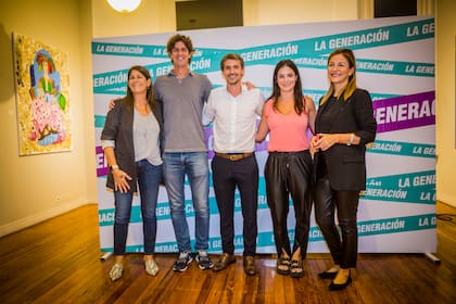 Martín Lousteau y Soledad Acuña, en un evento del larretismo en la Ciudad