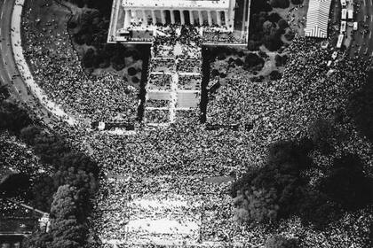 Más de 250.000 personas se acercaron al Capitolio para escuchar su histórico discruso 