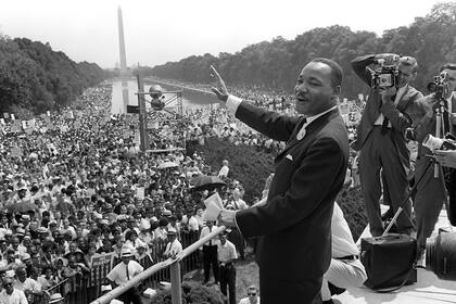 Durante el histórico discurso 