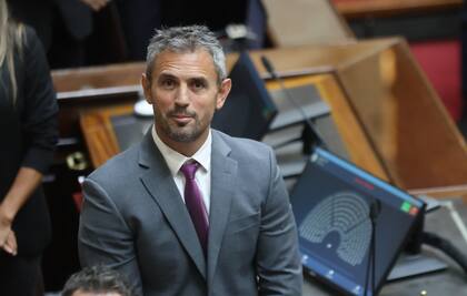 Martín Menem en la sesión en Diputados a tratar el acuerdo con el FMI y $Libra