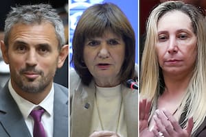 Martín Menem, Patricia Bullrich y Karina Milei.
