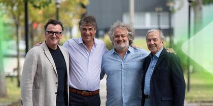 Martin Migoya (CEO y Co-Fundador de Globant), Nicolás Jodal (CEO y Co-Fundador de GeneXus), Guibert Englebienne (Co-Fundador de Globant y Presidente de Globant X) y Breogán Gonda (Co-Founder and Chairman of GeneXus)