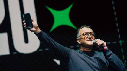 Martín Migoya durante el evento en el Movistar Arena