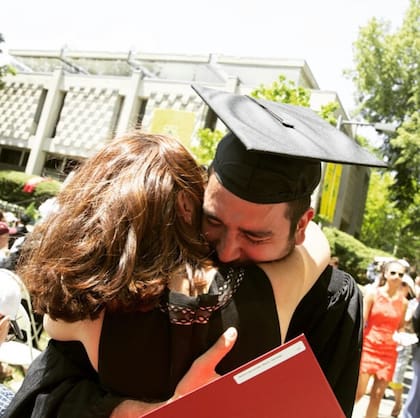 Martín Molina, el día de su graduación den Harvard