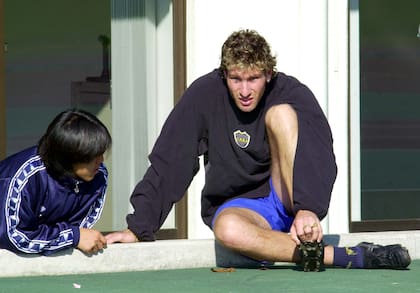 Martin Palermo, before practice at Tama Track and Field Stadium, on November 24, 2000