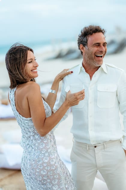 Martín Pepa, su novio hace poco más de un año, estuvo presente en el festejo que se llevó a cabo en un exclusivo hotel de Costa Mujeres, México