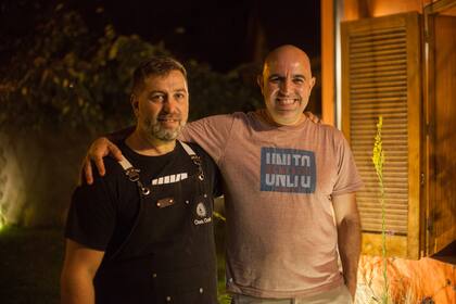 Martín Pereyra y su socio, Carlitos Godoy.