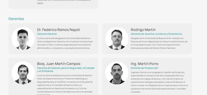 Martín Porro, el nuevo titular, era Gerente de producción en Dioxitec S.A, empresa cuyo presidente hasta hace una semana era el propio Nápoli