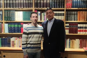 Martín Rodríguez, el policía acusado por homicidio agravado, junto a Luis Chocobar