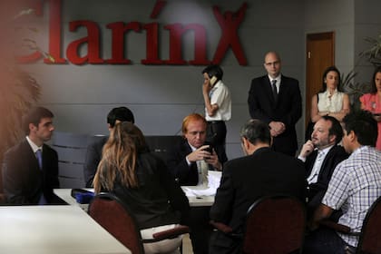 Martín Sabbatella, titular de la Afsca, en el Grupo Clarín