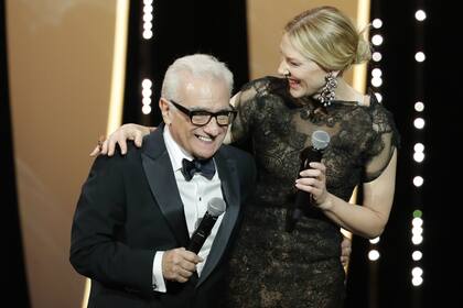 Martin Scorsese, maestro de ceremonias de la apertura del festival, junto a Cate Blanchett, presidente del jurado, con quien trabajó en El aviador