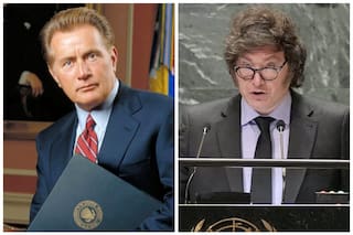 El día que Milei “plagió” en la ONU al personaje de la serie The West Wing