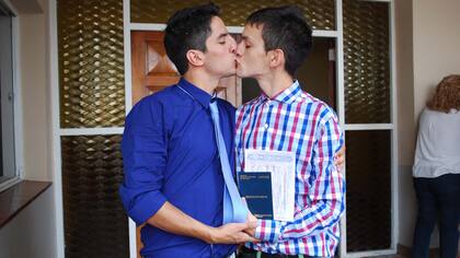 Martín y Darío pudieron celebrar su amor en el pueblo de Daireaux