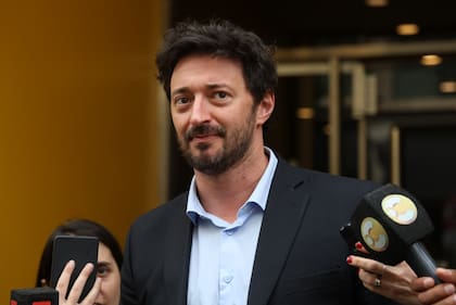 Martín Yeza, al salir de la reunión de Pro