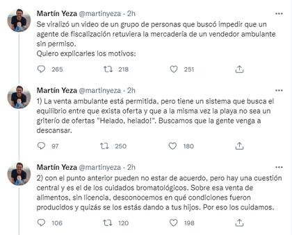 Martín Yeza, intendente de Pinamar, habló sobre el conflicto en la playa