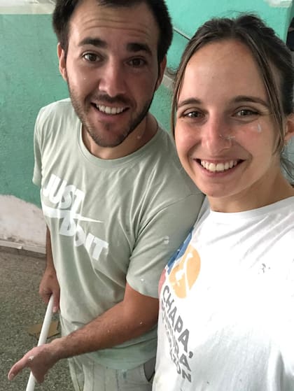 Martina de Elizalde y Javier Cornejo tiene 30 años, están casado y tienen una hija