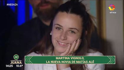 Martina Vignolo, la novia de Matías Alé