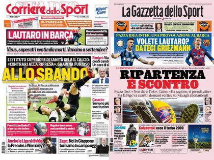 Martínez ocupó las principales portadas de los medios italianos