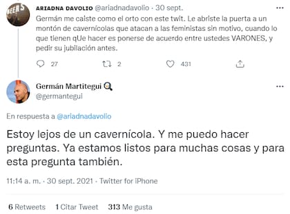 Martitegui se defendió de las críticas