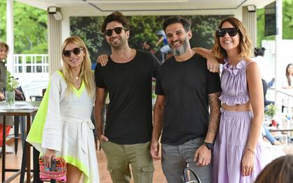 Maru Gándara, "Cochito" López, Ale Castagnolo y Coty Crotto, los influencers compartieron una tarde en el stand de la marca.