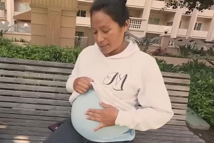 Mary está embarazada de 8 meses y es oriunda de Oaxaca, México