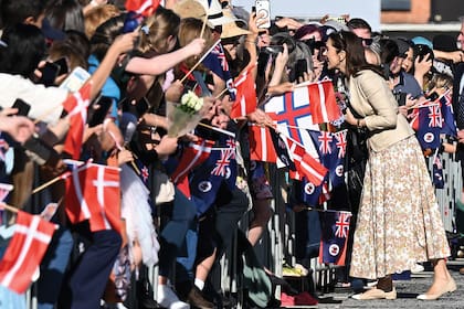 Mary se reencuentra con la gente de Hobart, Tasmania, la ciudad donde
nació hace 54 años
